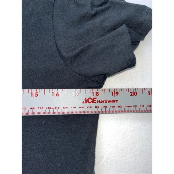 Ralph Lauren Sport Blouse Women's L Black Short Sleeve V-Neck Stretch Shirt - Picture 4 of 6